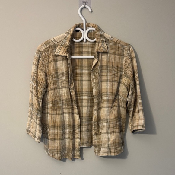 Reitmans Tops - Plaid Button-Up Shirt - Boxy Style